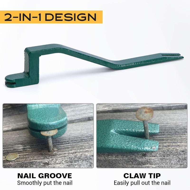 Hypertune Shingle Removal Tool for Safe Roof Shingles Professional Roofing Tools and Equipment Shingle Nail Installer & Puller Pitch Hopper - Image 5